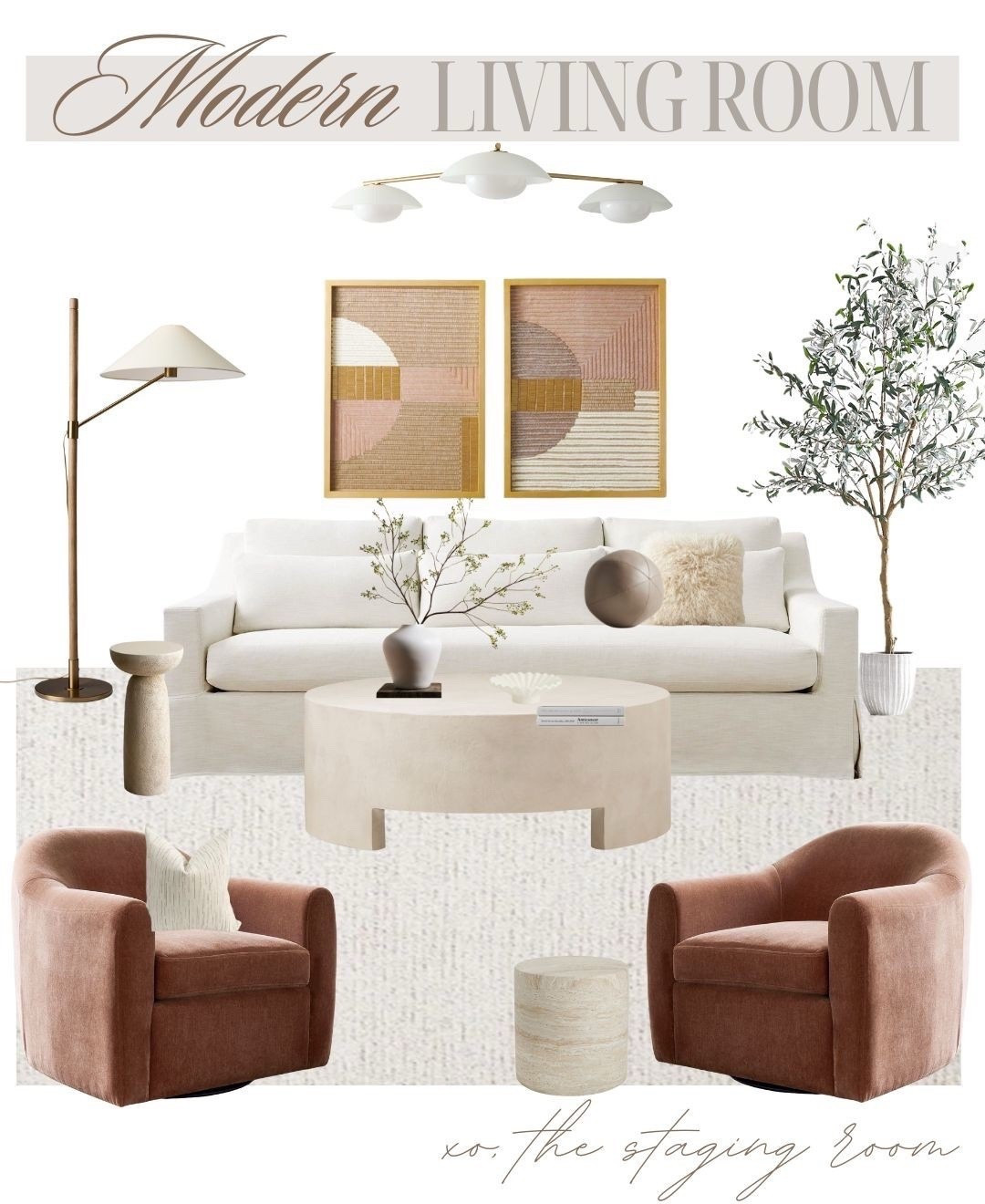 Homeinspo, family room furniture, living room design, sofa, couch, rug, area rug, neutral rug, accent chairs, lounge chair, swivel chair, side table, floor lamp, chandelier, wall art, faux tree , travertine, coffee table, west elm, Wayfair , affordable home 

#LTKhome #LTKcanada #LTKsale