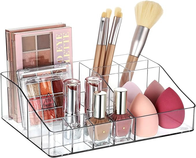 Vtopmart 1 Tier Clear Makeup Organizer with Drawer, Cosmetic Storage for Dresser Countertop and V... | Amazon (CA)