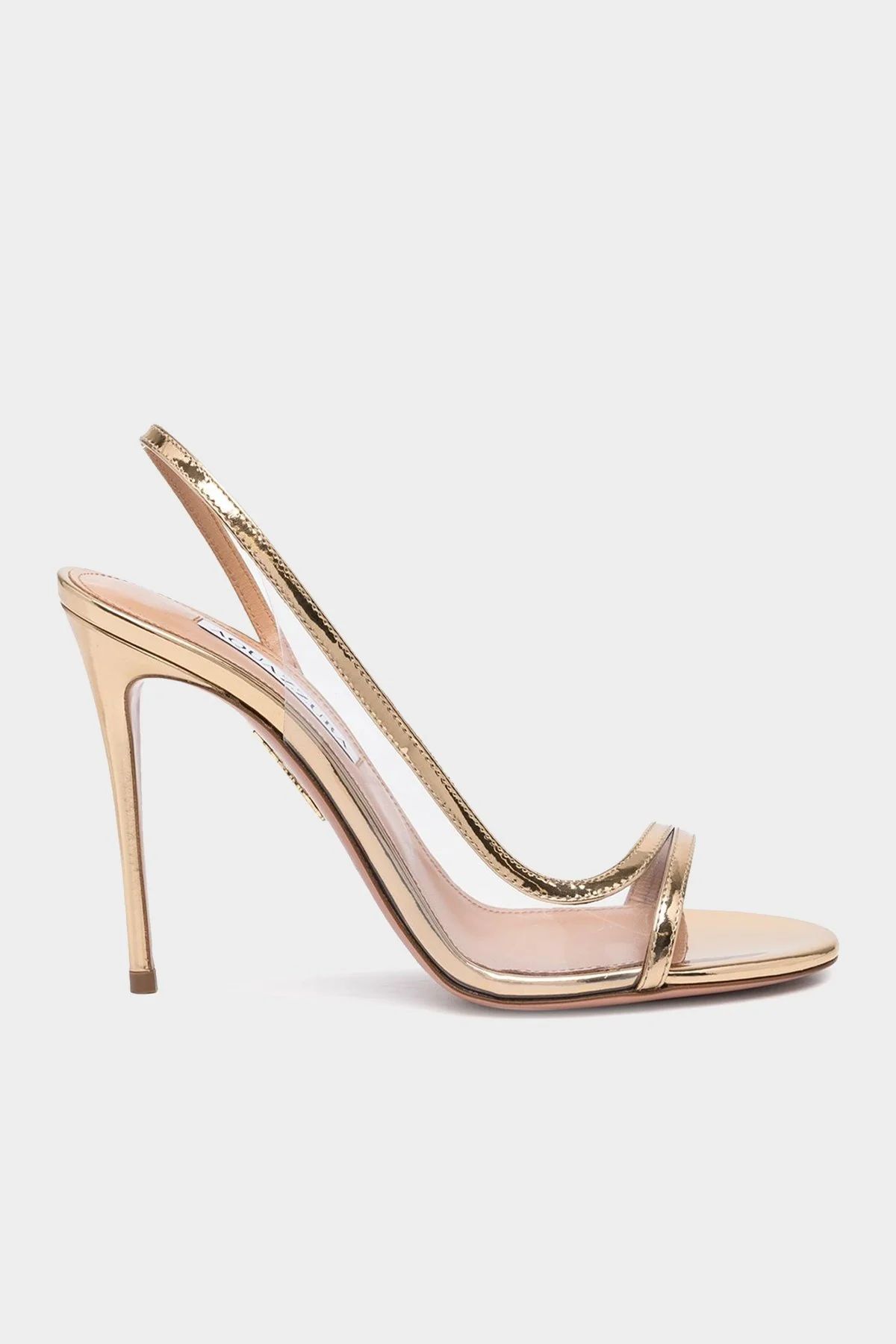 Nude Sandal 105 in Gold - EU 39.5 | Shop Olivia