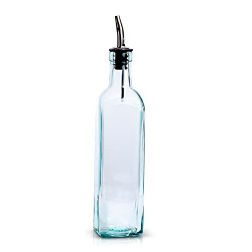 EHOMEA2Z Italian Glass Oil And Vinegar Cruet 16 Oz, Olive Oil Dispenser With Stainless Steel Spou... | Amazon (US)