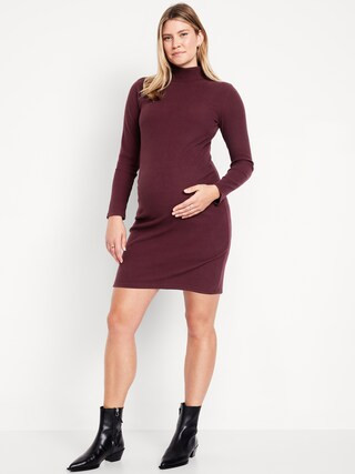 Maternity Mock-Neck Mini Dress | Old Navy (US)