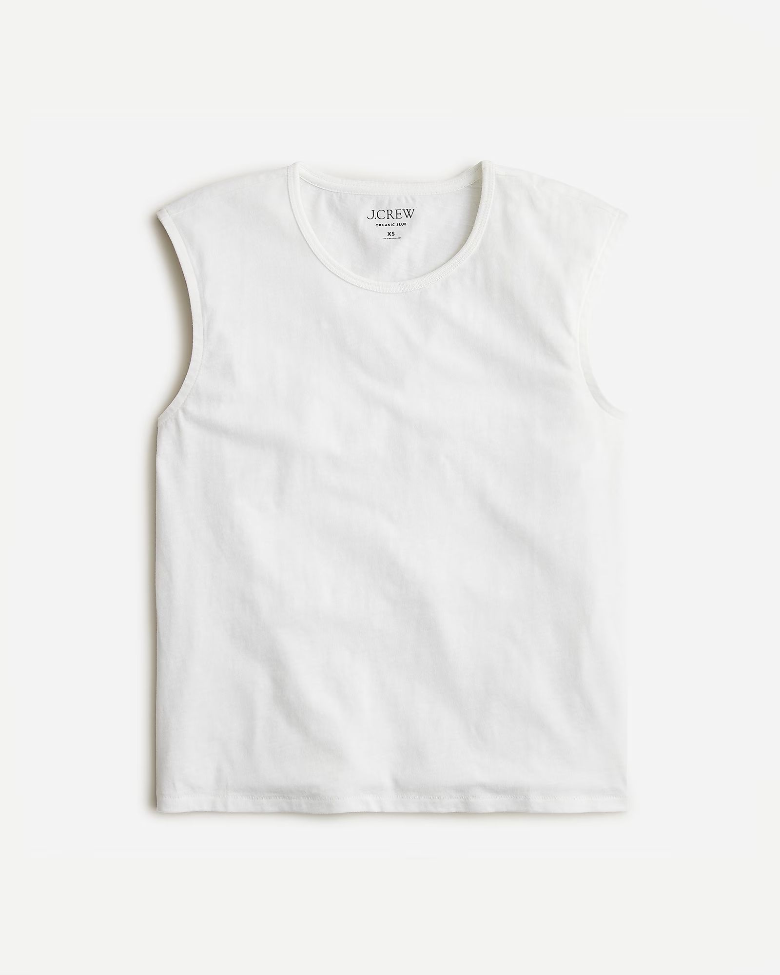 Organic slub cotton muscle T-shirt | J.Crew US