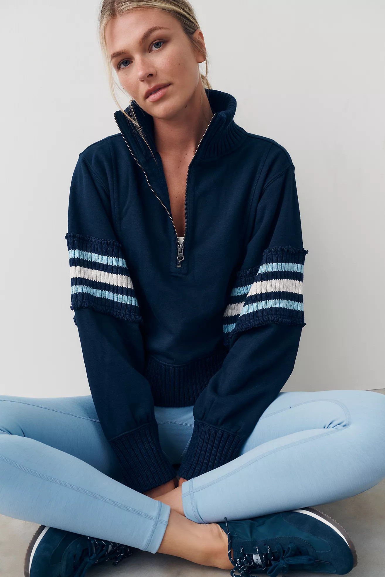 Striped Half-Zip Pullover | Anthropologie (US)