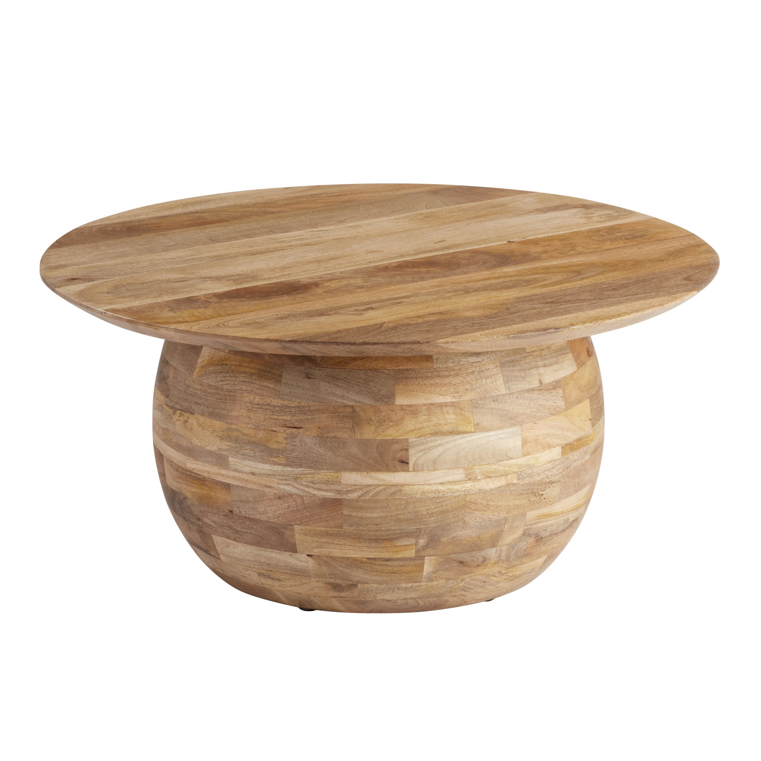 Gregor Round Driftwood Wood Ball Coffee Table | World Market