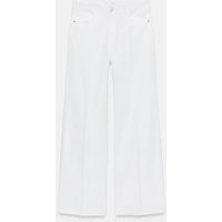 Zara - Z1975 Mid-Rise Straight Leg Jeans - White - 28 (Us 6) - Woman | Zara US
