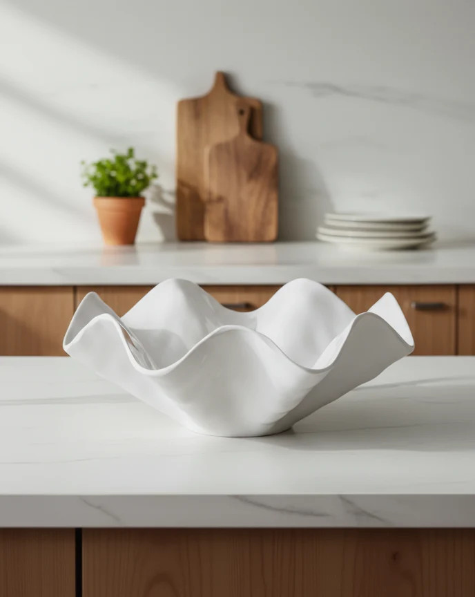 Ruffled Melamine Bowl | MJHome