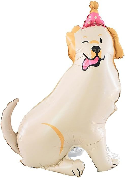 Pet Dog Balloons Labrador Dog Foil Birthday Balloons Children Birthday Party Decoration Animal Th... | Amazon (US)