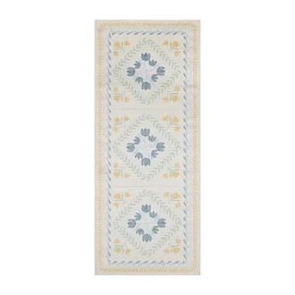 Better Homes & Gardens Soliel Floral Runner Rug, Blue & Yellow, 30" x 72", Machine Washable | Walmart (US)