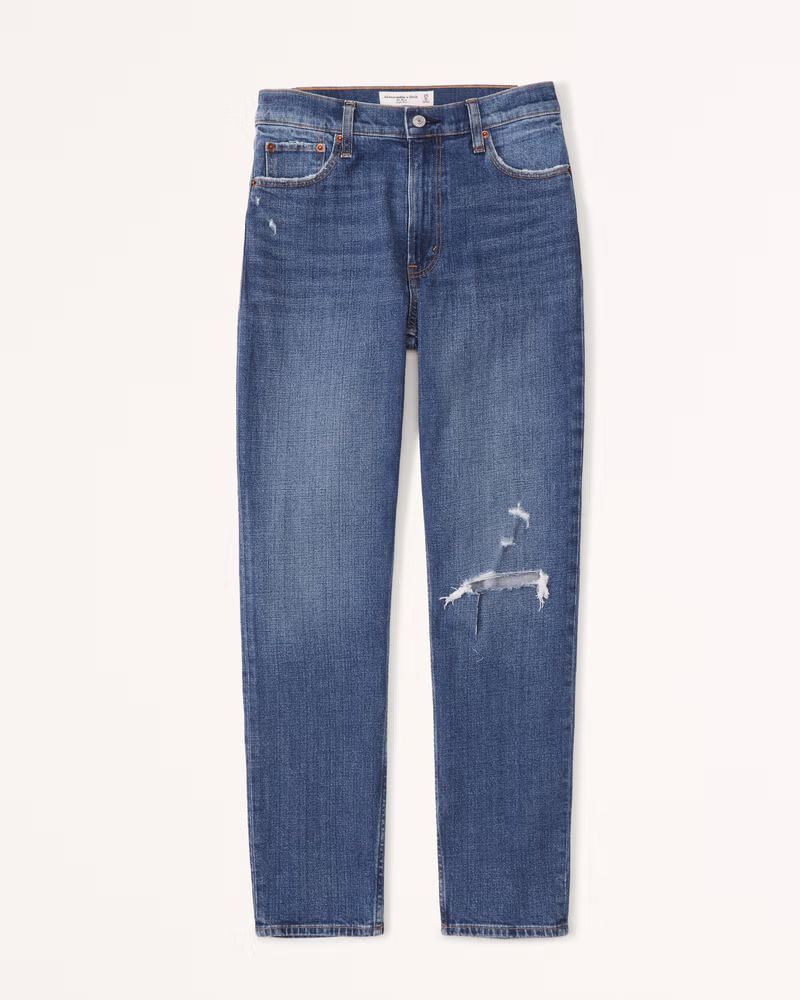 Women's High Rise Mom Jean | Women's | Abercrombie.com | Abercrombie & Fitch (US)