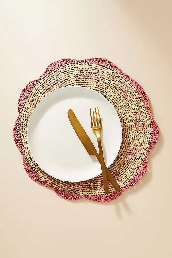 Payton James Handwoven Bow Placemat | Anthropologie (US)