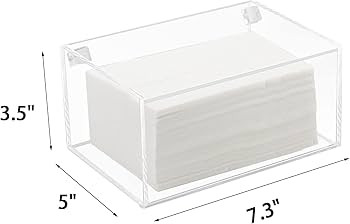 Acrylic Laundry Dryer Sheet Holder, Clear Dryer Sheets Container with Lid for Laundry Room, Clear | Amazon (US)