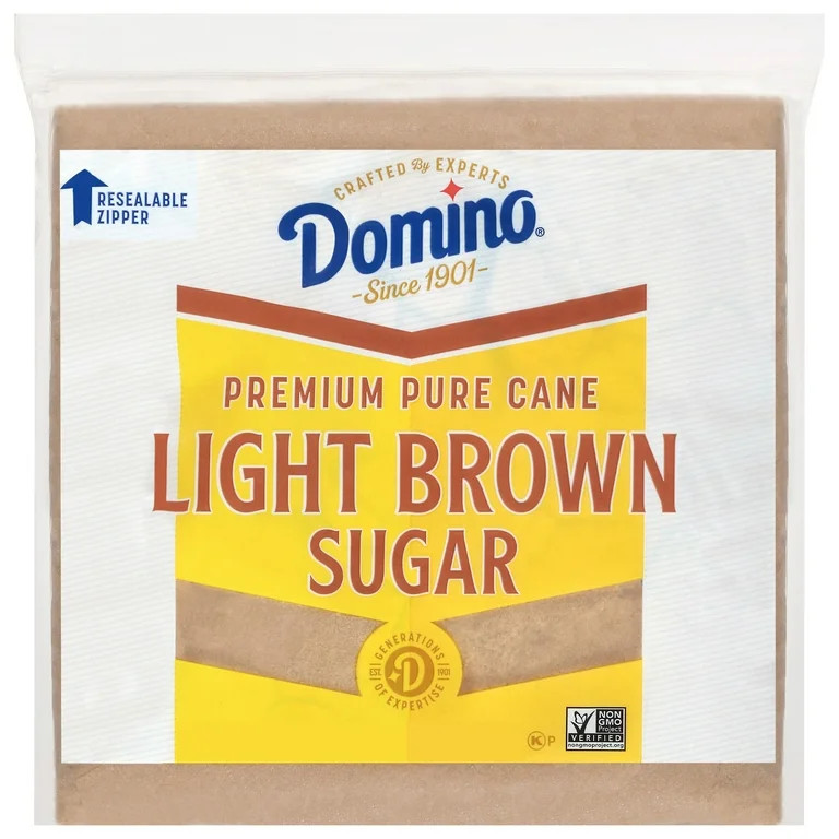 Domino Premium Pure Cane Light Brown Sugar 4# Zipper-Pak | Walmart (US)