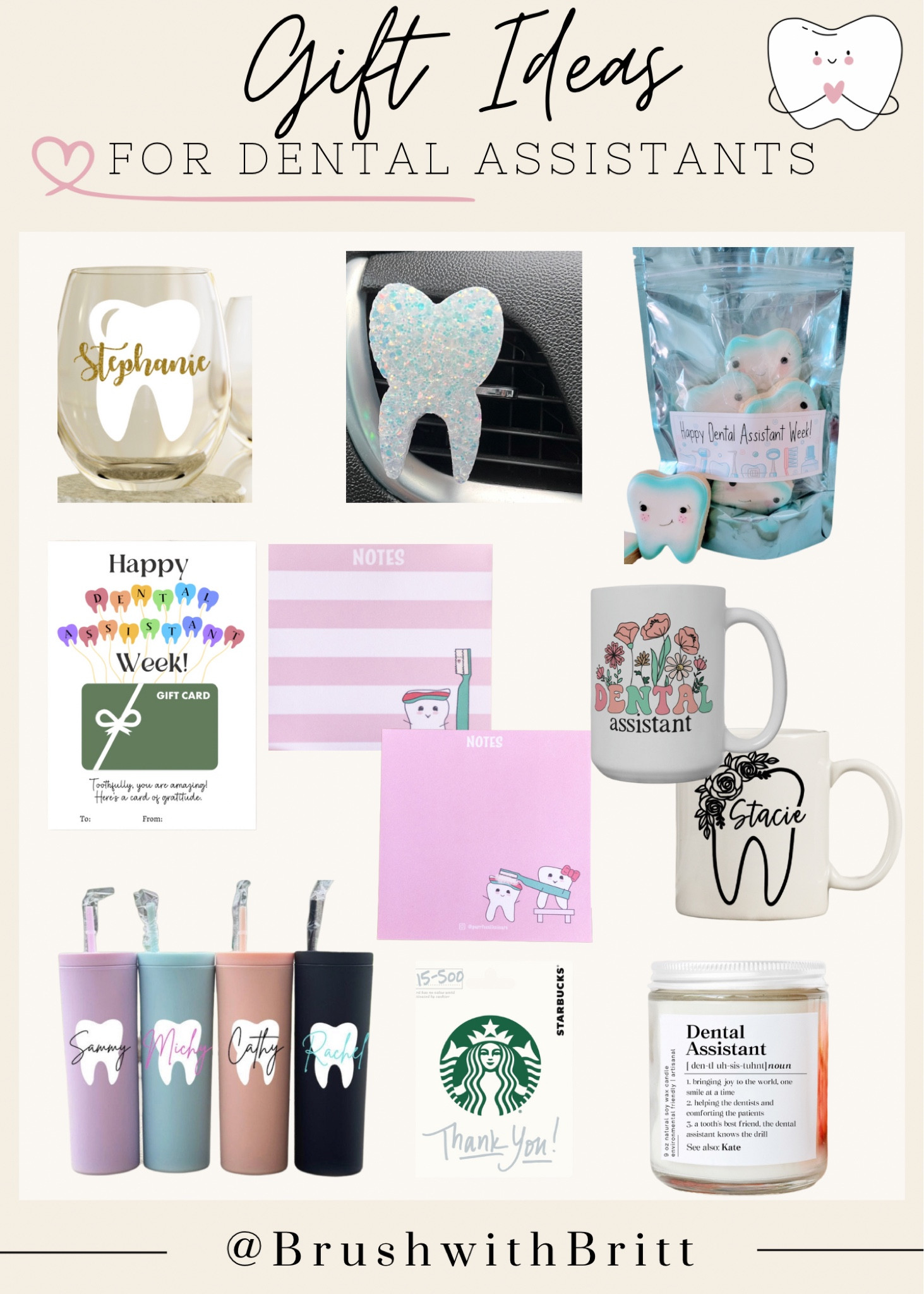 Gift ideas for dental assistant appreciation! 🤍 | gift ideas, Etsy finds, dental, work gift ideas, dental assistant appreciation week,  cute gifts  

#LTKSeasonal #LTKunder100 #LTKunder50