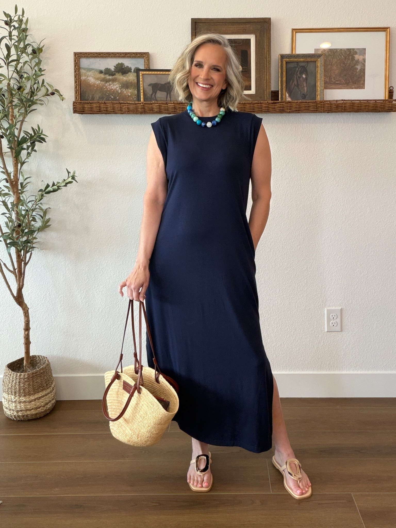 My most worn dress all spring and summer!

Maxi dress, bead necklace, sandals, Amazon, over 50, Sezane purse, elevated casual, everyday chic

#LTKootd #LTKSaleAlert #LTKOver40
