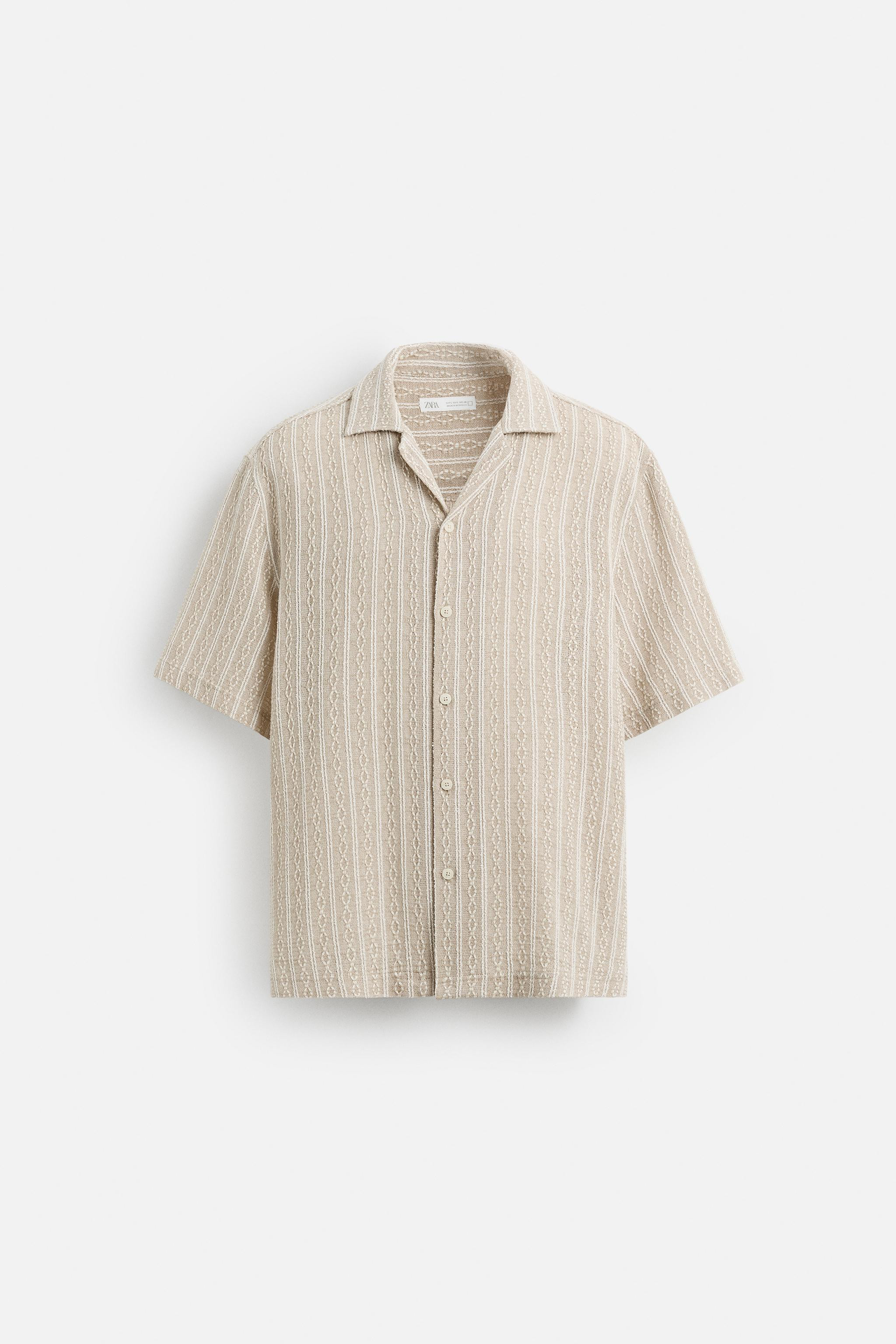 GEOMETRIC JACQUARD SHIRT | Zara UK