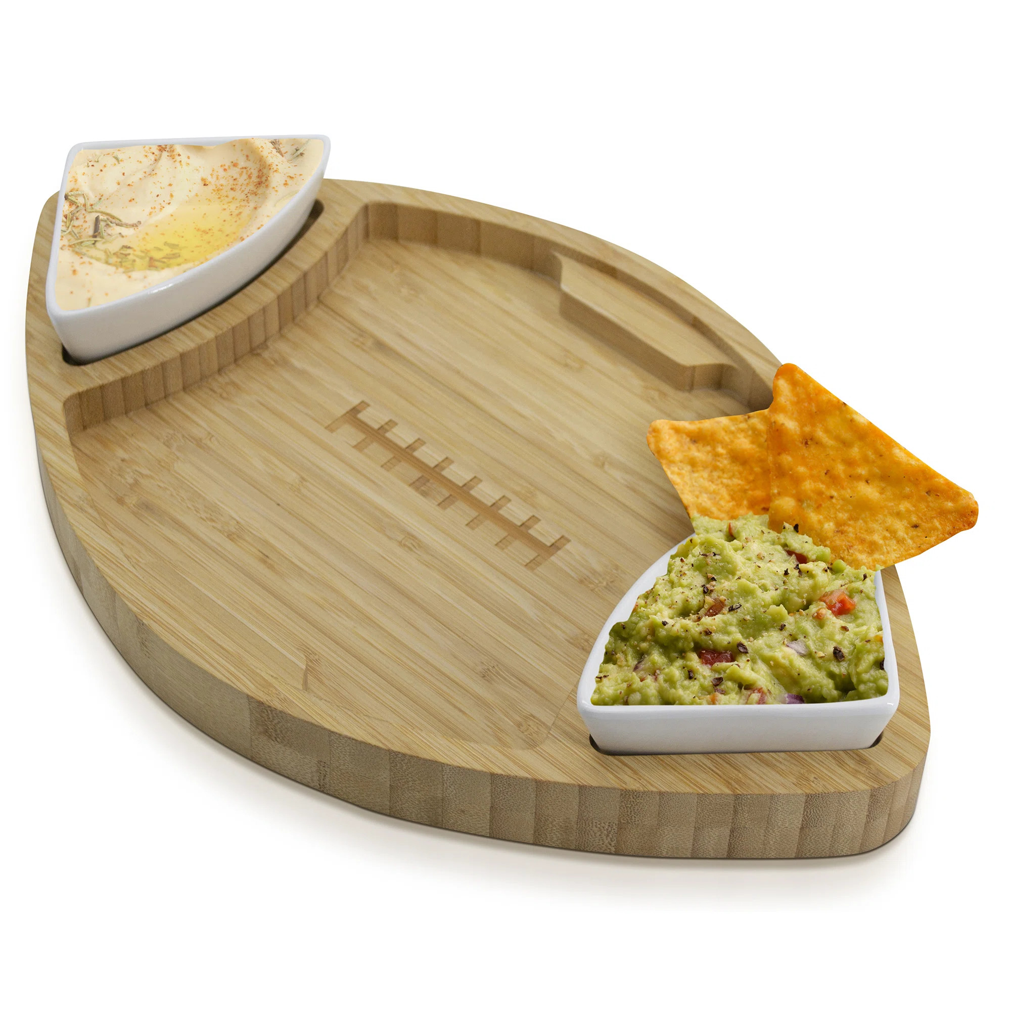 Union Rustic Coutu Bamboo Chips And Dip Platter | Wayfair North America