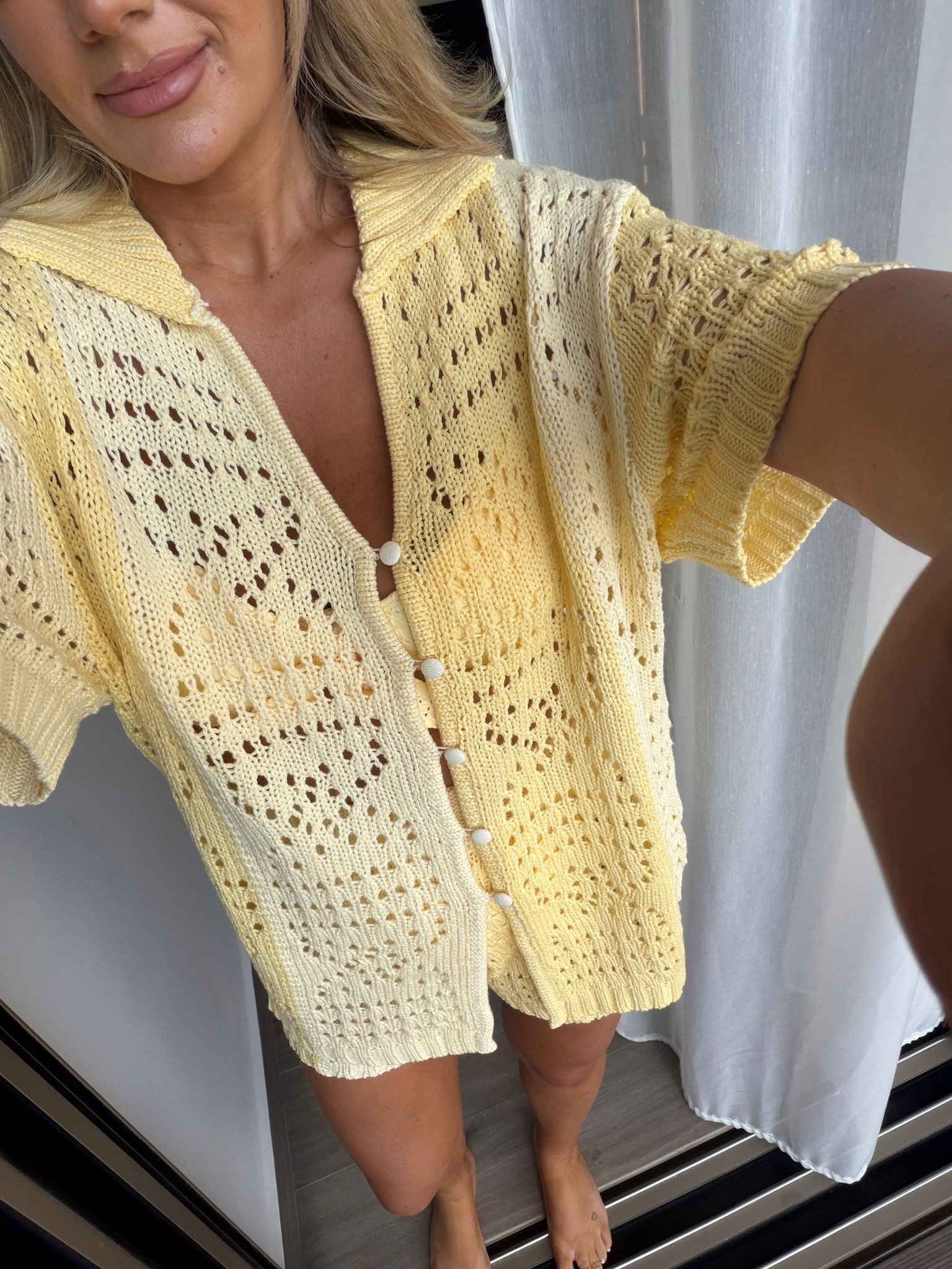 The perfect cover-up 💛

Crochet, holiday outfit, butter yellow, buttermilk, co-ord, shorts, beach cover-up

#LTKuk #LTKsummer #LTKtravel