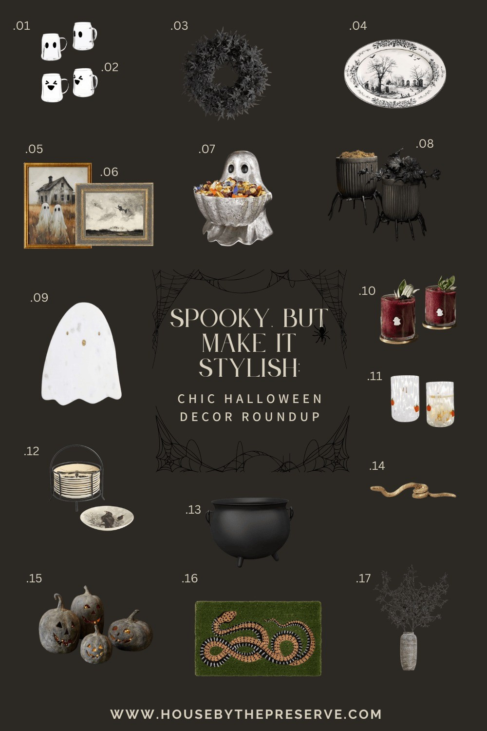 Stop scrolling! If you're looking for sophisticated Halloween decorations, this is your sign. We've rounded up 17 items—from those adorable ghost mugs and the perfect black wreath to eerie ceramic pumpkins and functional snake doormat. ​Elevate your Halloween aesthetic with pieces that are chic, not cheesy. Which item are you adding to your cart first? Tell us below! 👇 ​Shop the full list

#LTKHalloween #LTKSeasonal #LTKHome