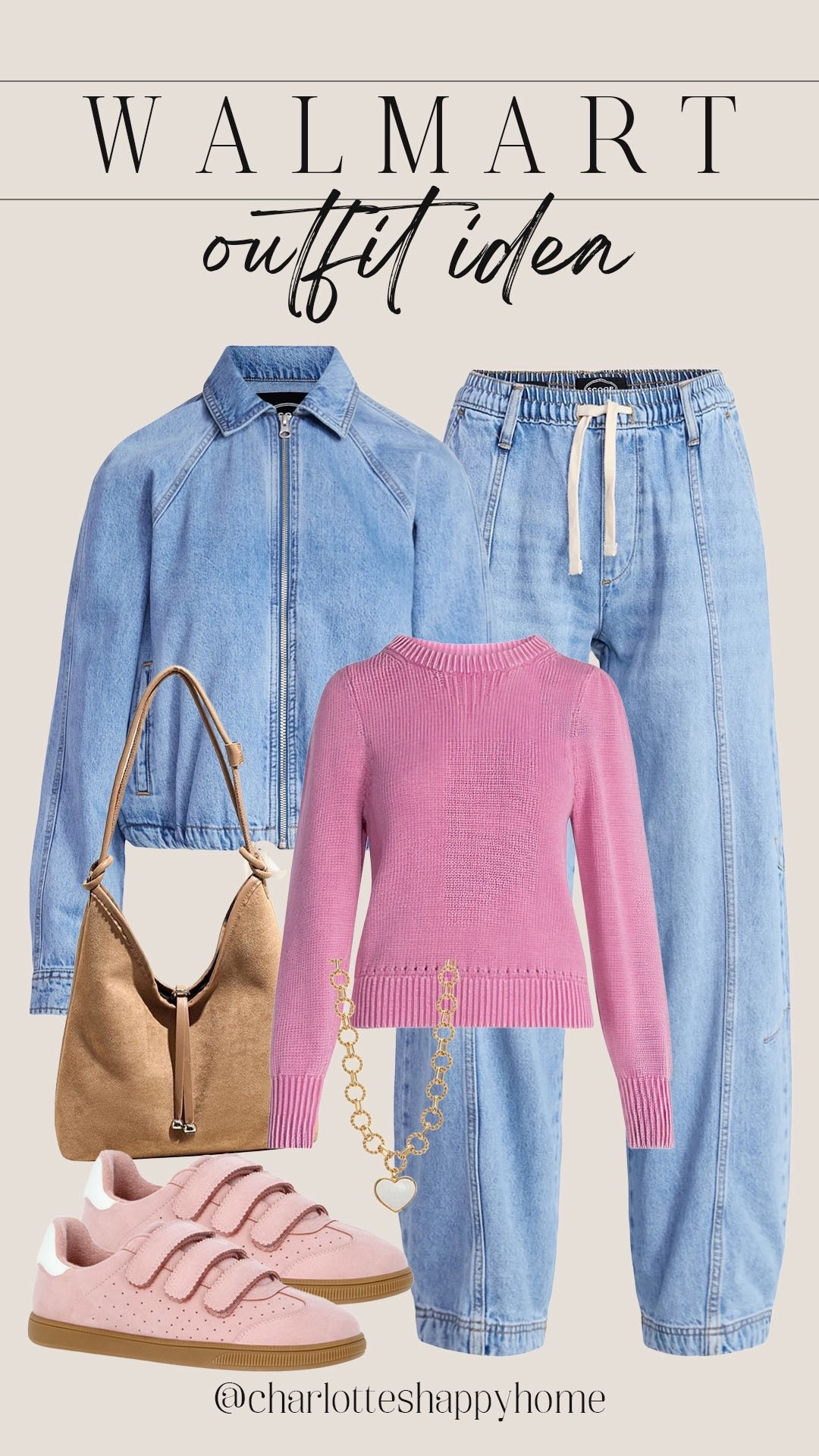 Casual cute winter outfit idea! Perfect for Valentine’s Day!

#valentinesday

Vday style. Walmart fashion. Walmart new arrivals. Walmart denim. Walmart scoop winter drop. Walmart pink sweater. Pink and denim winter outfit. Winter to spring style  

#LTKSeasonal #LTKootd #LTKFindsUnder50
