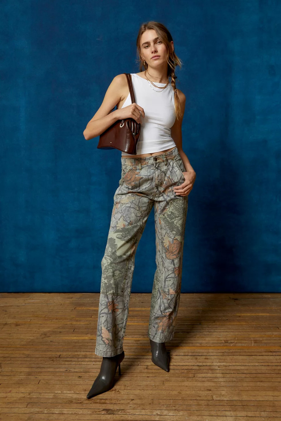 BDG Camo High-Waisted Carpenter Pant | Urban Outfitters (US and RoW)