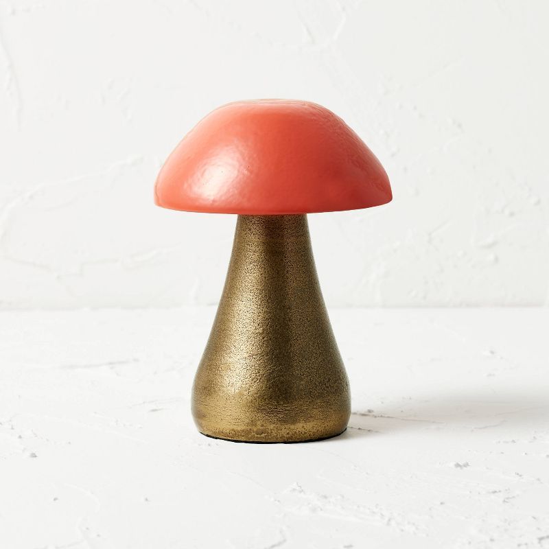 Medium Mushroom Figure Orange/Gold - Opalhouse™ designed with Jungalow™ | Target