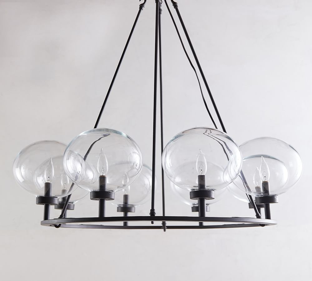 Maisie Round Chandelier, Bronze | Pottery Barn (US)