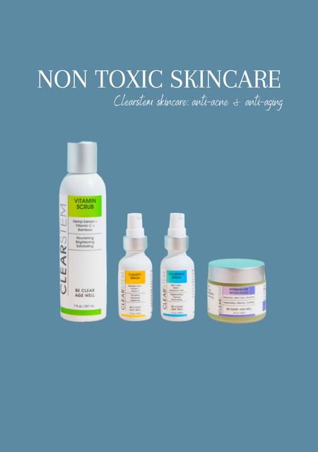 NON TOXIC SKINCARE: Clearstem anti aging and anti acne 
✨DISCOUNT CODE: CLEANLIVINGKARLY