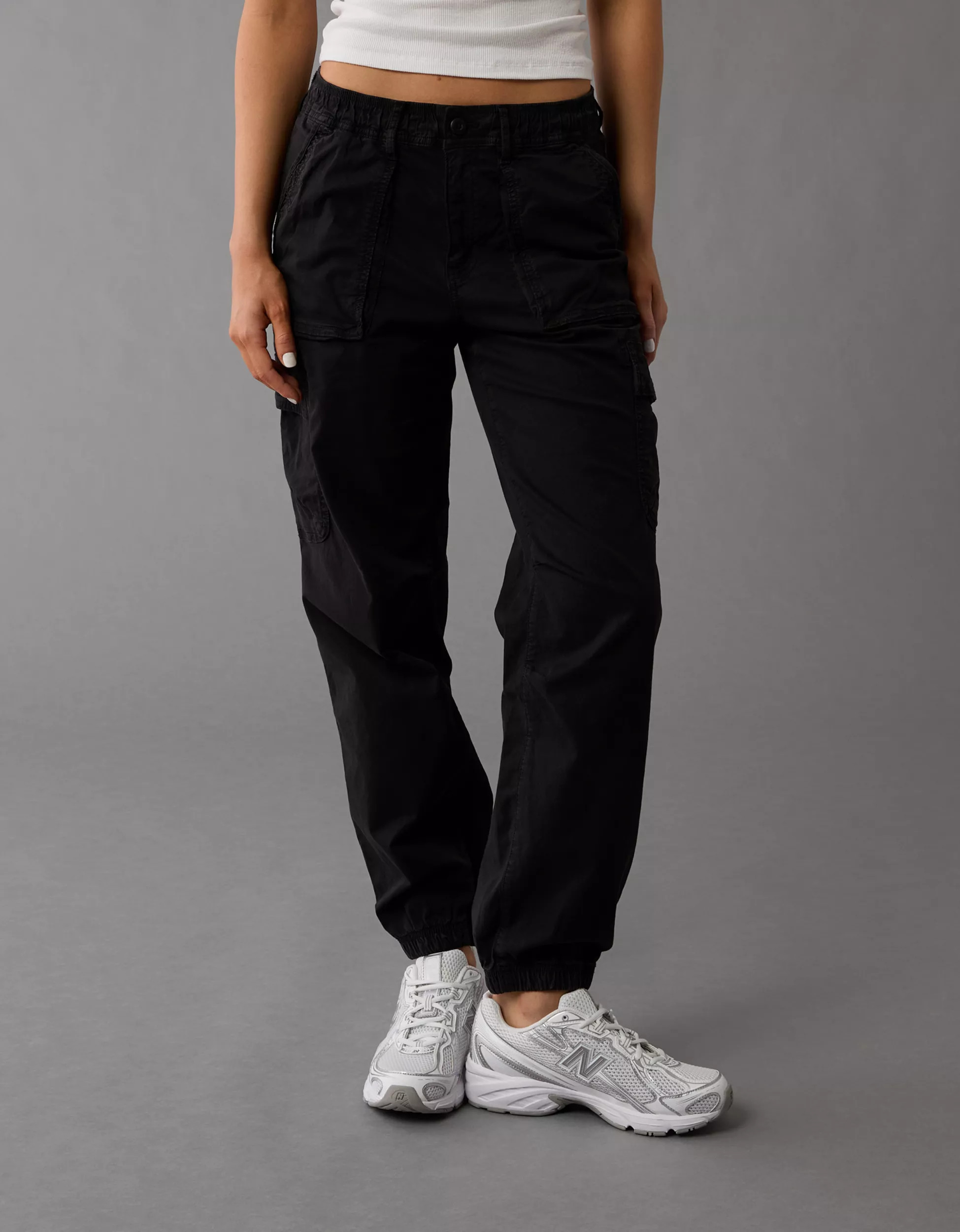 AE Stretch High-Waisted Baggy Cargo Jogger | American Eagle Outfitters (US & CA)