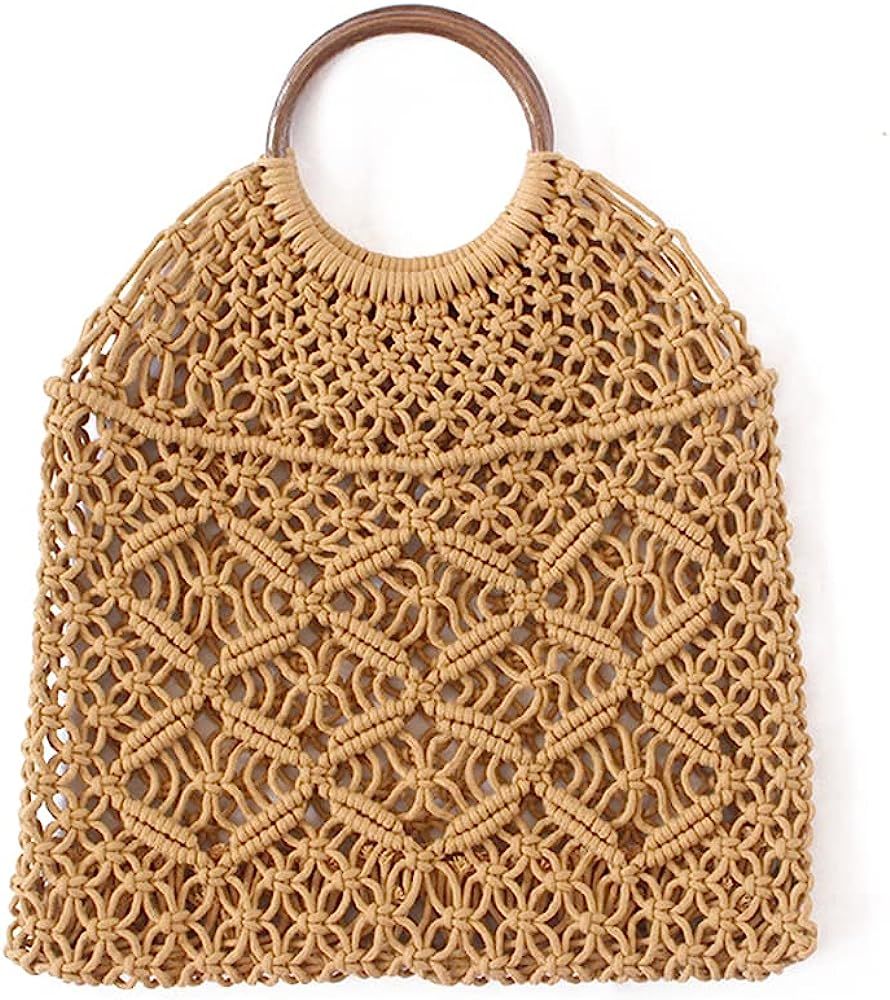 Nova&Aria Nova&Aria Handmade Straw Bag Handbag Crossbody Bag Summer Beach Clutch Purse Woven Shou... | Amazon (US)