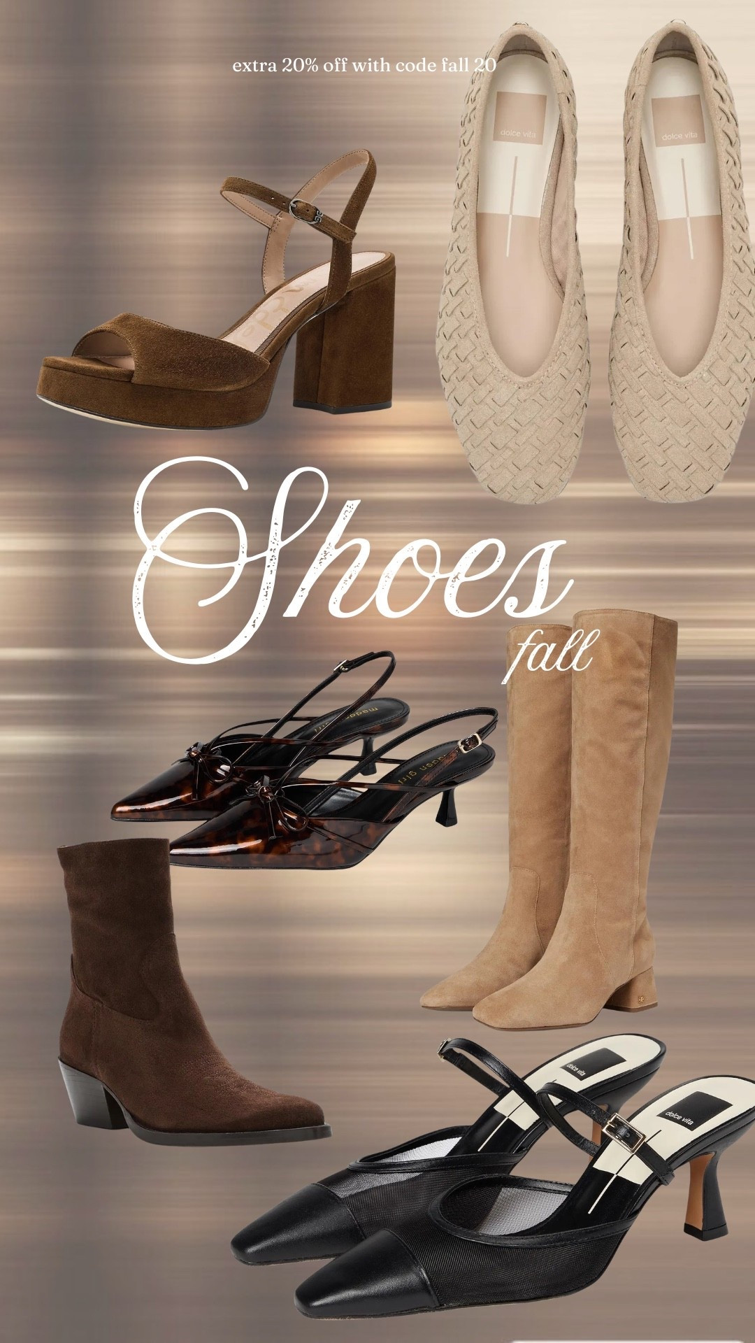 Shoes on sale for 20% off - stackable with code fall20

Work shoes, heels, boots, suede boots, booties @Zappos