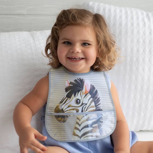 Neat Solutions Toddler Bib Set Peva/Knit Terry - Neutral Safari - 3pk | Target