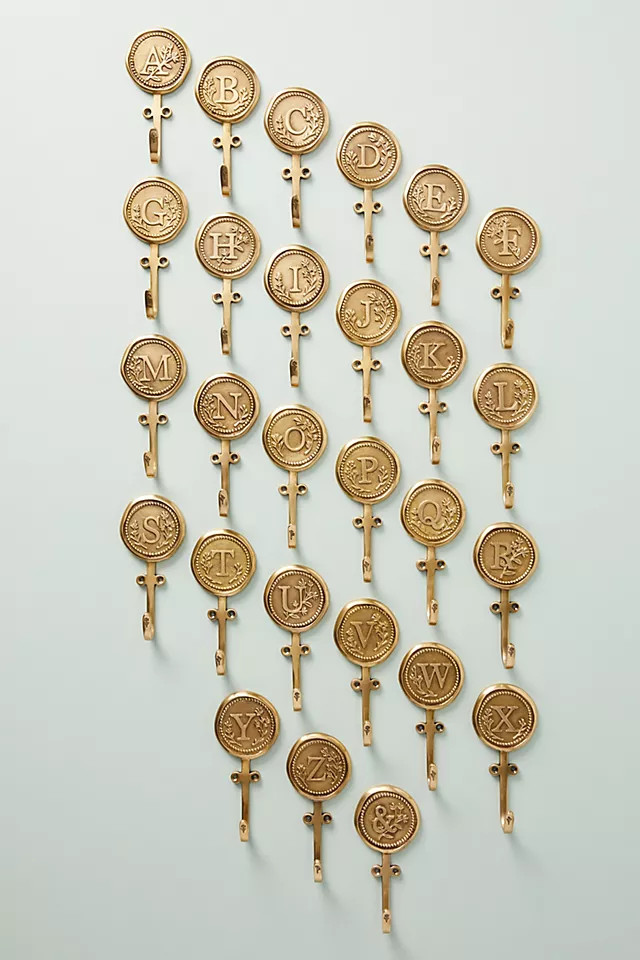 Louisa Monogram Wall Hook | Anthropologie (UK)