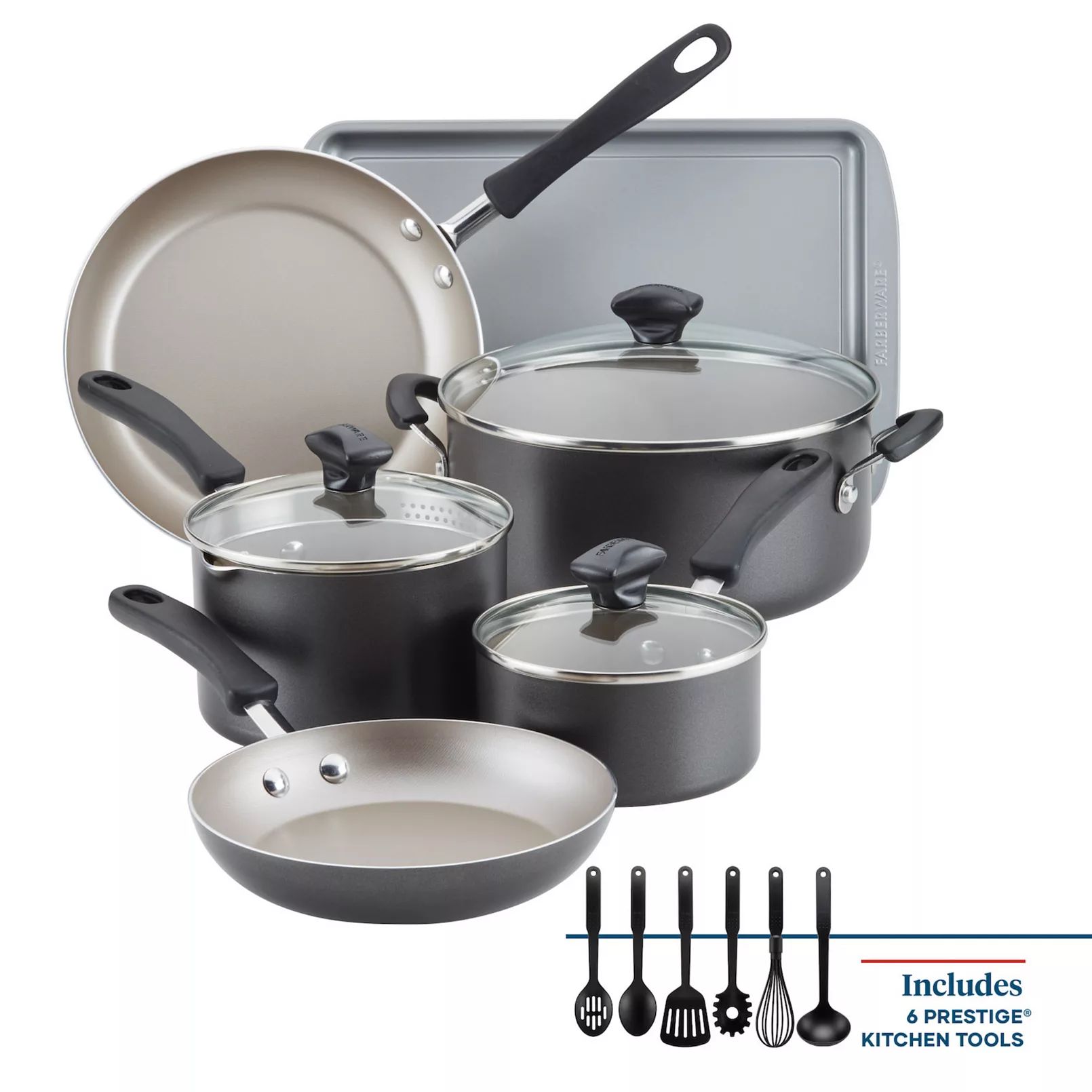 Farberware® Cookstart 15-pc. DiamondMax Nonstick Cookware Set | Kohl's