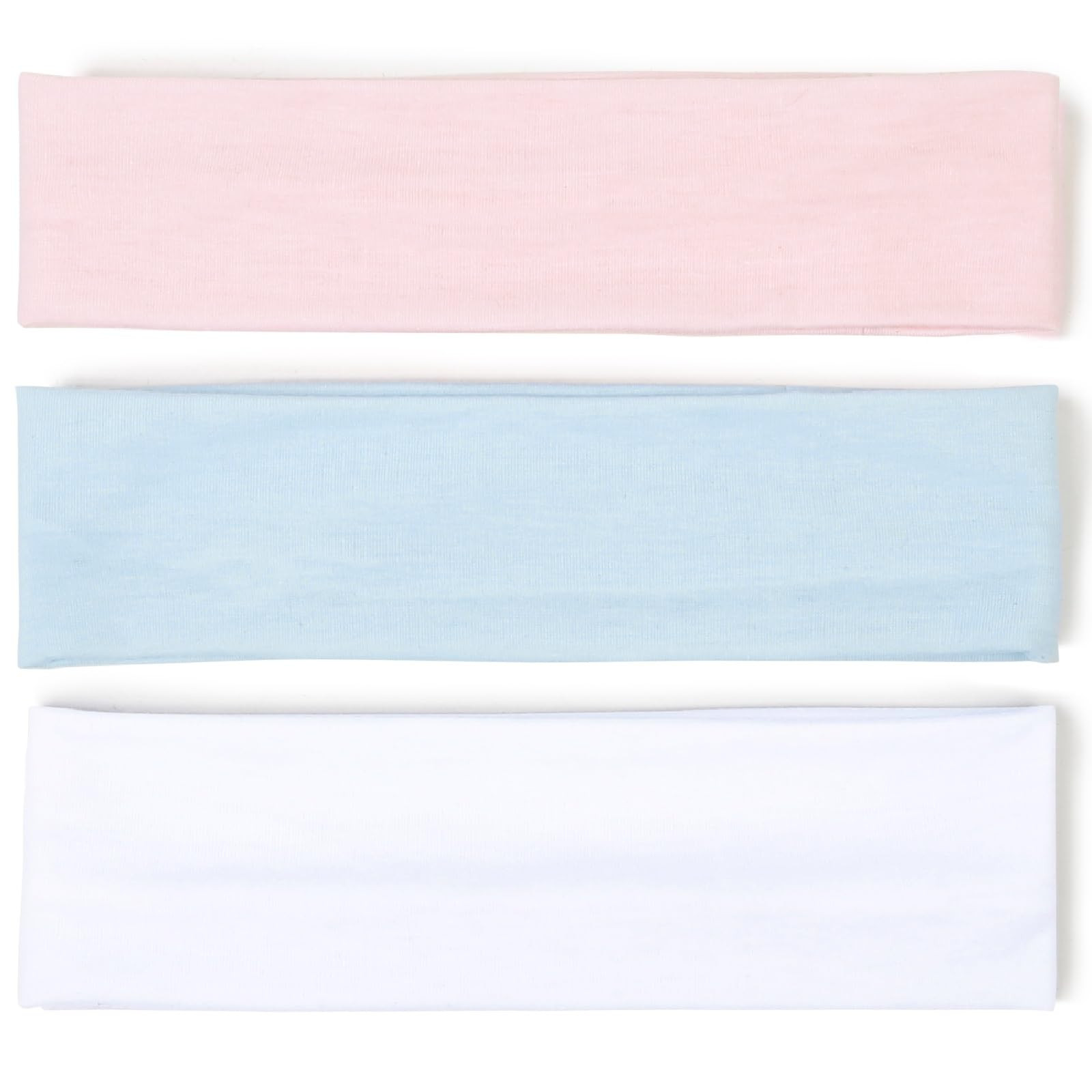 Stretchy Headbands for Women: Thin, Non-Slip Head Bands for Yoga, Workout, and Everyday Wear - Wh... | Amazon (US)