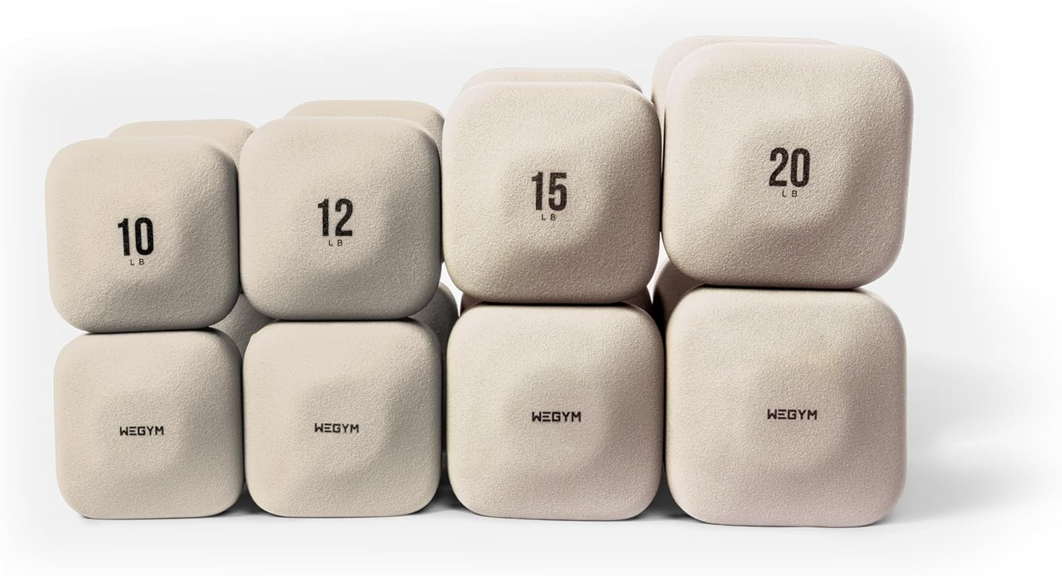 WeGym SafeGrip Square Dumbbells with Anti Slip Handles, Aesthetic Free Weights for Home Workouts,... | Amazon (US)