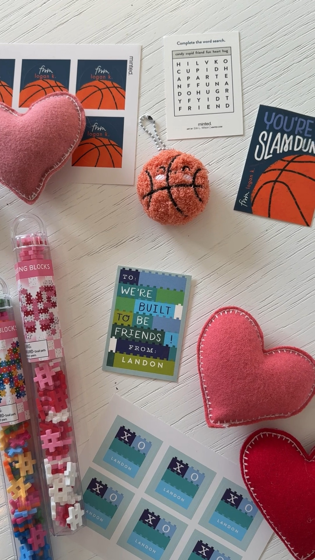 Kids class valentines ♥️ blocks are from the $1 section at target. 

use code XOXOKENDALL26 for 20% off minted & receive a free 24pk of stickers 

#LTKFindsUnder50 #LTKKids