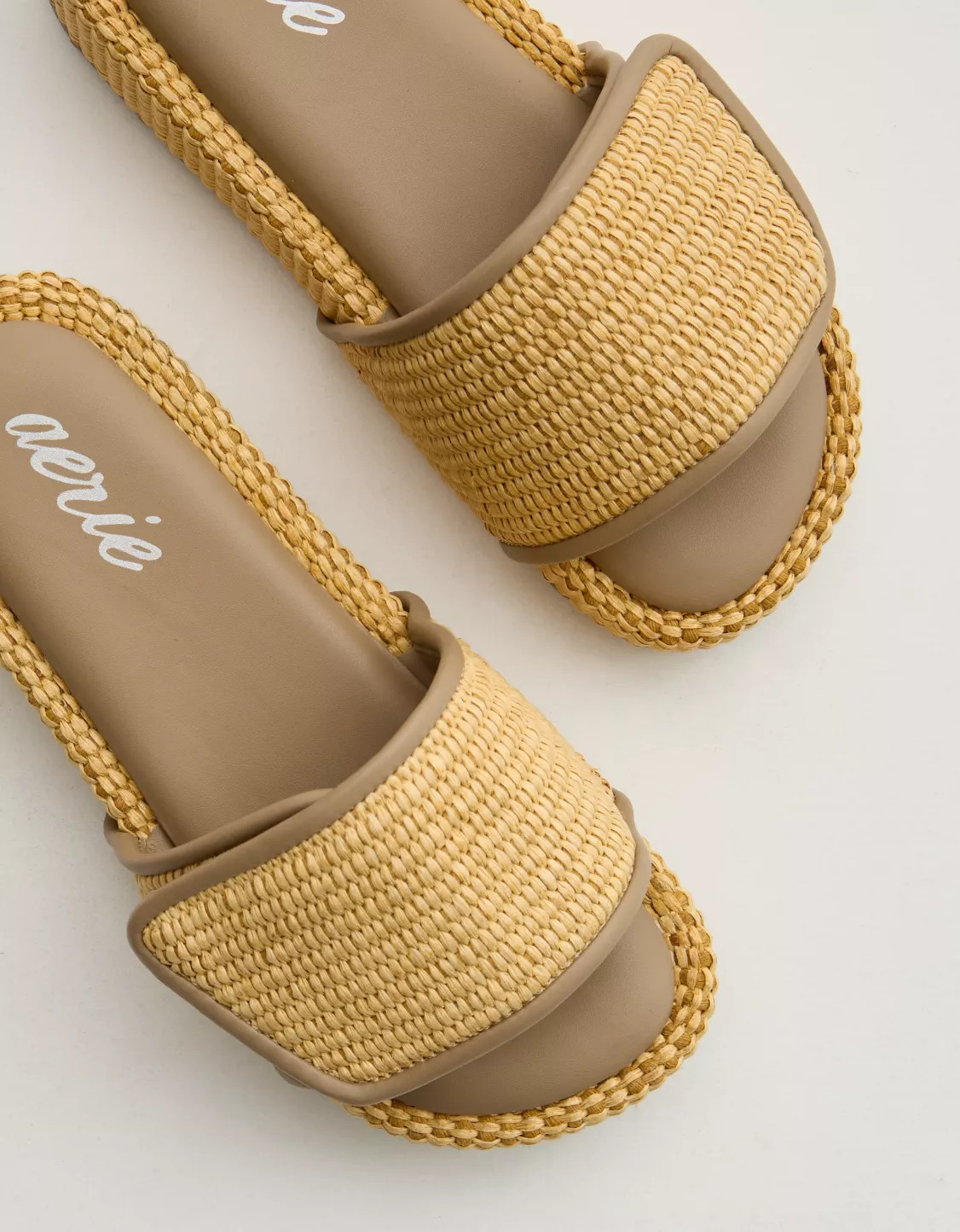 Aerie Straw Sandal | Aerie