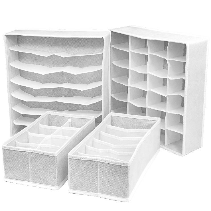 4pc Sorbus Cube Storage Box White | Target