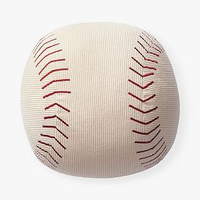 Baseball Shaped Pillow | Pottery Barn Teen