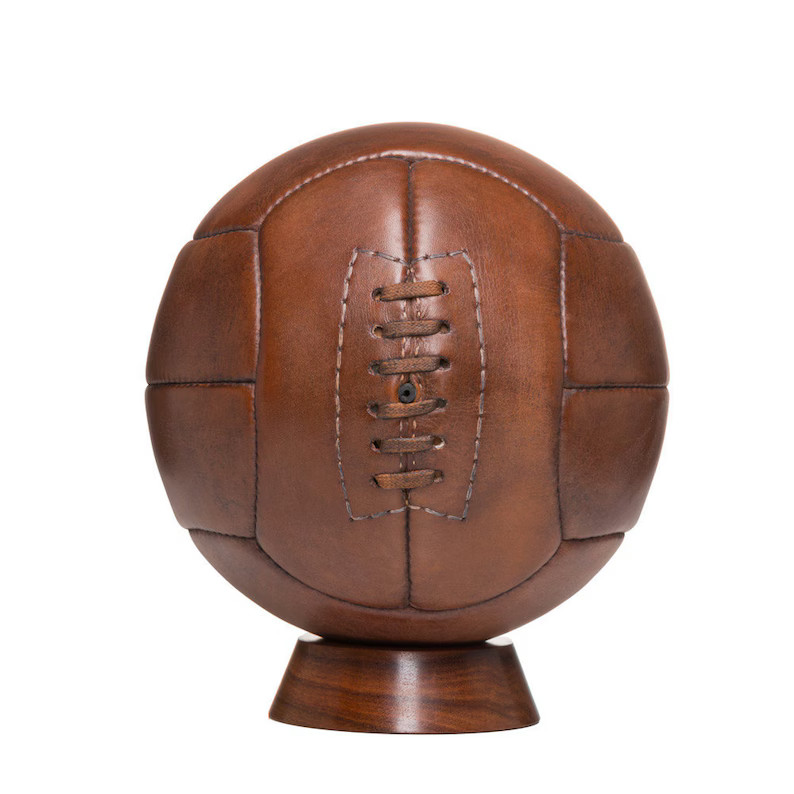 Vintage Sports Leather Football With Stand 12 Panels /gift for Men / Soccer Ball / Football / Man... | Etsy (US)