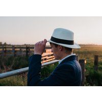 Fedora Panama Hat Handwoven in Ecuador Unisex Cream / white colour | Etsy (US)
