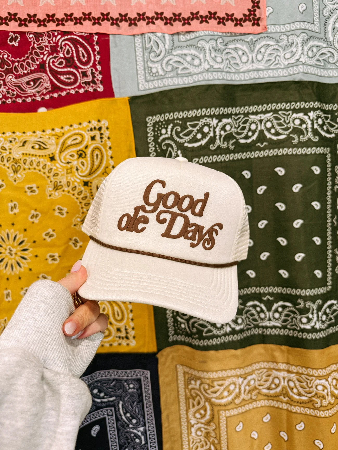 ETTA OG | good ole days trucker hat - cream | Etta+East