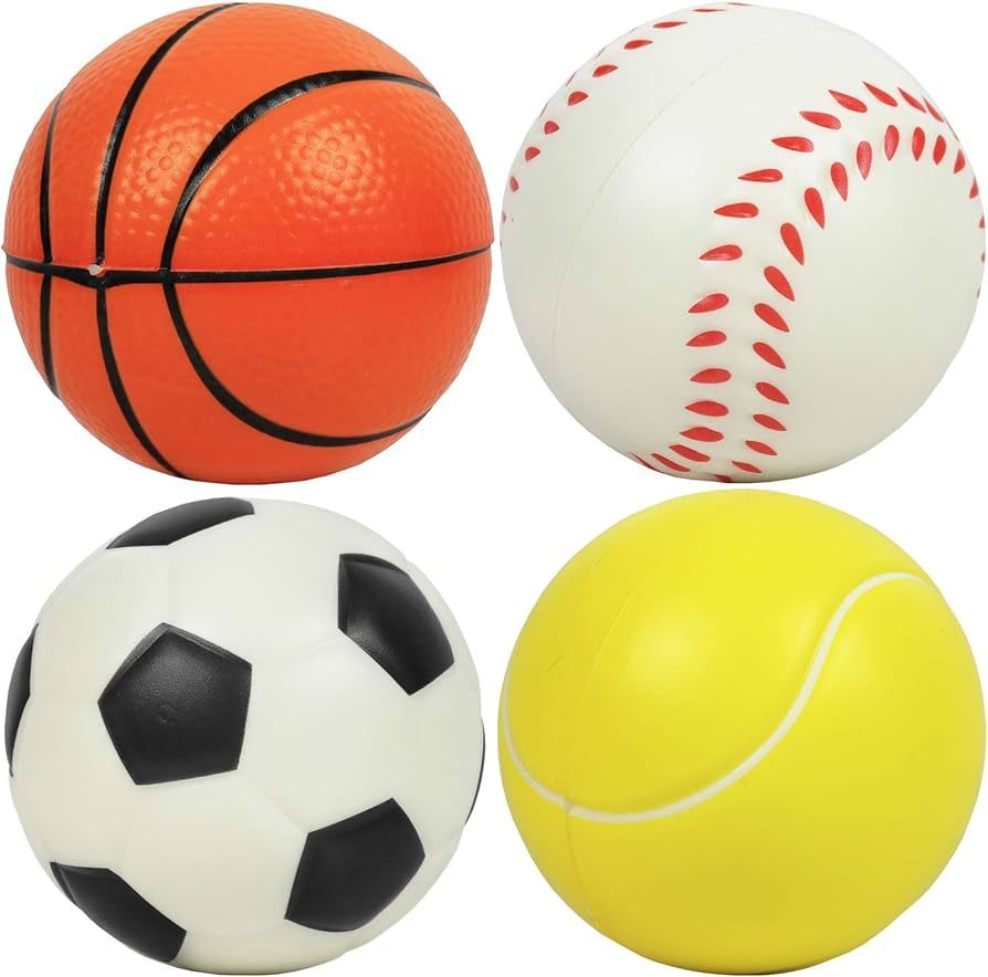 Kiddie Play Set of 4 Balls for Toddlers 1-3 Years 4" Soft Soccer Ball for Kids | Amazon (US)