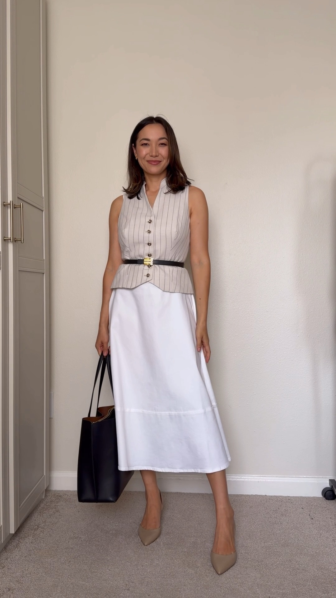 Spring work outfit - styling a white dress for the office 

Business casual 


#LTKWorkwear