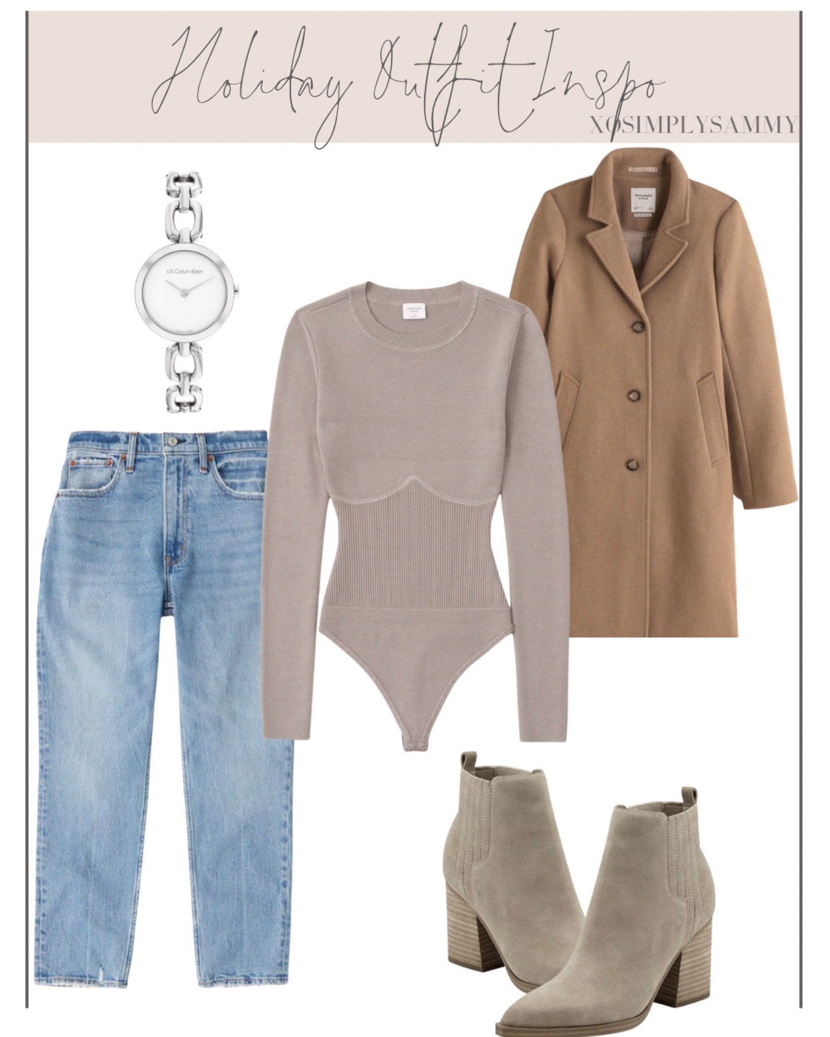 Thanksgiving outfit inspo , holiday outfits inspo , fall fashion outfits , suede boots , ankle boots , womens watch , gifts for her , gift guide for her , camel jacket , jacket sale , cyber deal , mom jeans , straight leg jeans , corset tops 

#LTKHoliday #LTKCyberweek #LTKGiftGuide