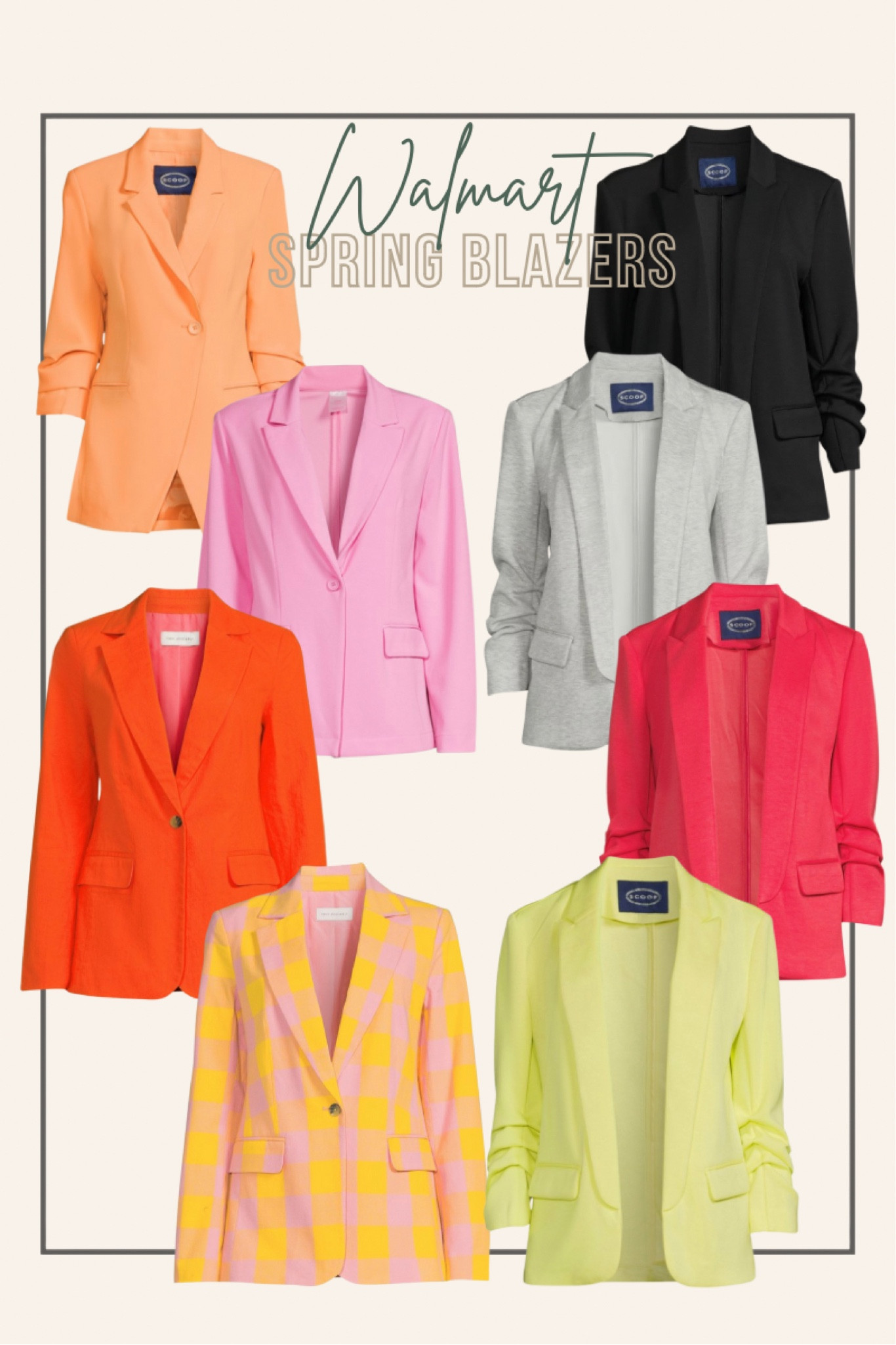 Walmart Spring blazers!
I ordered and XL in some so it was a more boyfriend oversized fit!

Walmart Spring fashion, Walmart workwear, 

#LTKunder50 #LTKstyletip #LTKworkwear