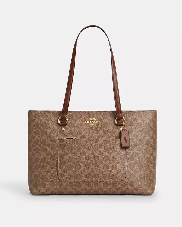 Station Tote Bag In Signature CanvasRating4.7$179(55% off)Comparable Value$398Color: Gold/Tan/Bro... | Coach Outlet US