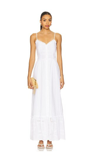 SNDYS Astrid Maxi Dress in White. - size XL | Revolve Clothing (Global)