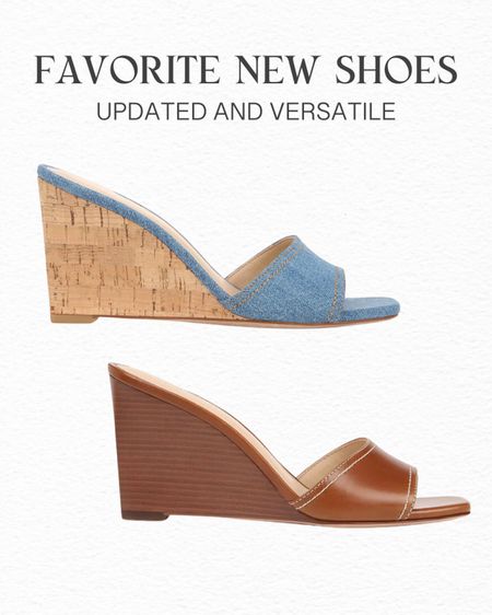 I am obsessed with this new wedge from Veronica Beard - the carmel color is such a great neutral color that works with every outfit and denim is the hot shoe trend right now!

#LTKshoecrush #LTKstyletip #LTKSeasonal