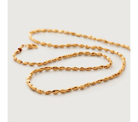 Mini Nugget Necklace Adjustable 41-46cm/16-18' | Monica Vinader (Global)